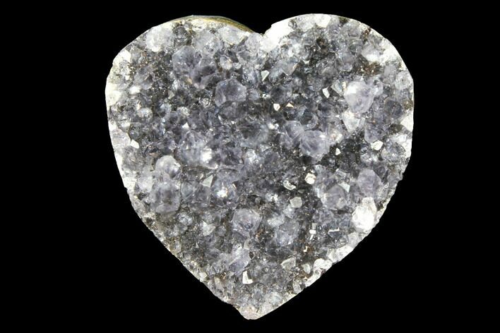 Quartz Crystal Cluster Heart - Uruguay #128692